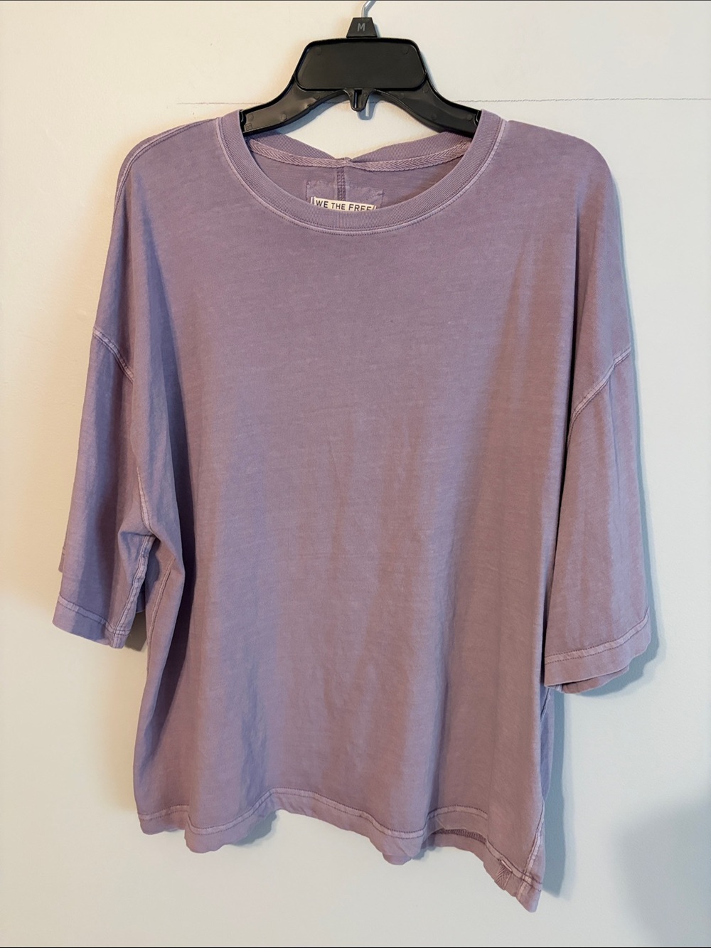 We The Free Dusty Lavender Relaxed oversized Short Sleeve Tee. Med. 💯 cotton